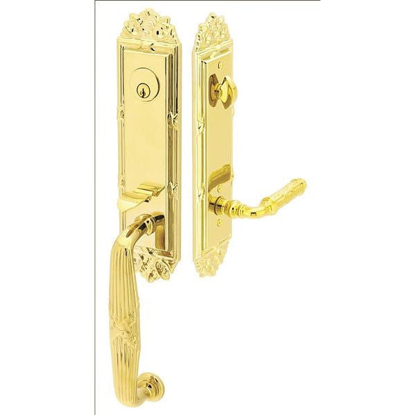 Emtek Imperial Tubular Entry Handleset with Rope and Reed Lever, LH by Vanessa Jane