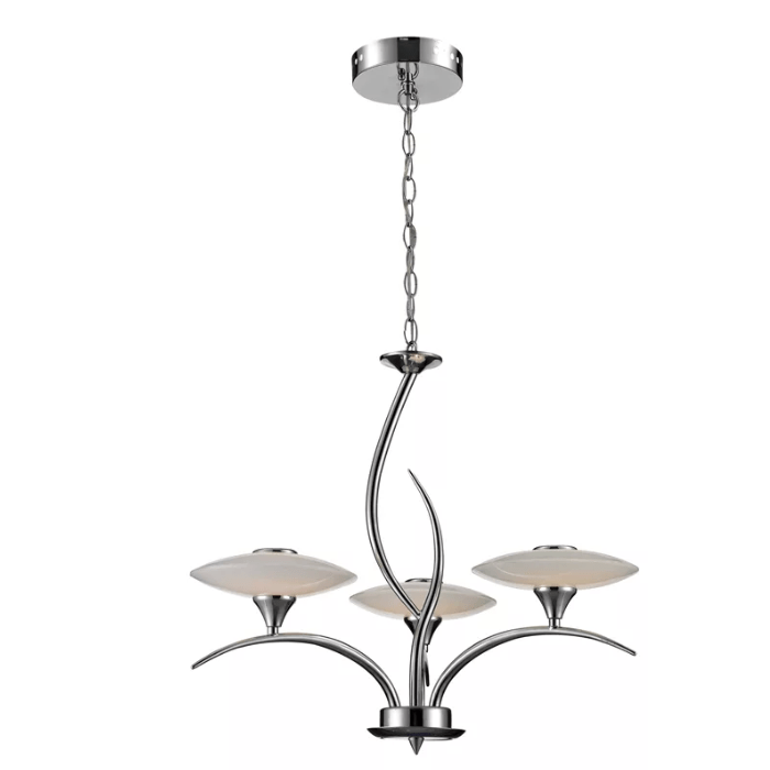 Elk Lighting Chrome Pendant Light LED Light by Vanessa Jane