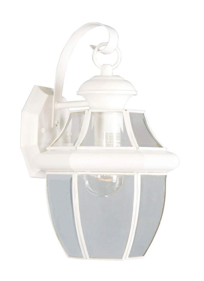 Livex Lighting 2151-03 Outdoor Lighting, 13" x 8.5" x 8.5", White by Vanessa Jane