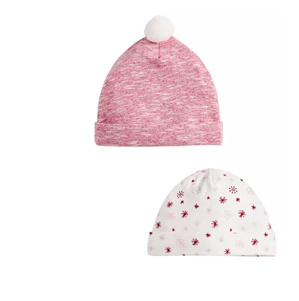 First Impressions Baby Girls 2-Pk. Hats by Vanessa Jane