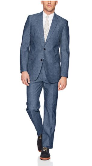 Tommy Hilfiger Mens Colby 100% Linen Modern Fit Performance Suit by Vanessa Jane