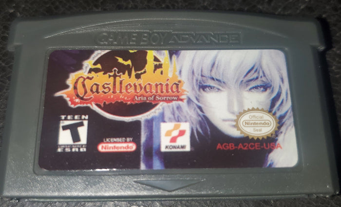 Castlevania Aria of Sorrow GBA Video Game Cartridge Nintendo Game Boy Advance by VintageVideoGameStore