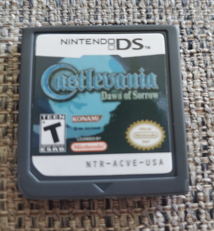 Castlevania Dawn of Sorrow NDS Video Game Cartridge Nintendo DS 2005 by VintageVideoGameStore