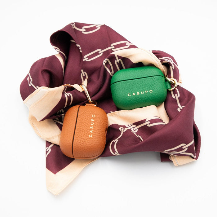 Leather Airpod Case - Tan by CASUPO