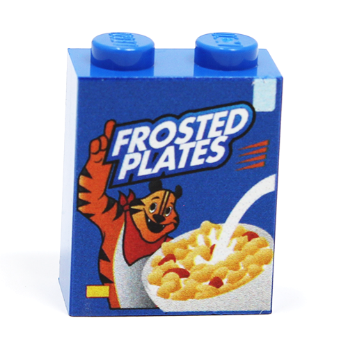 Frosted Plates Cereal - Custom Printed 1x2x2 Brick by B3 Customs