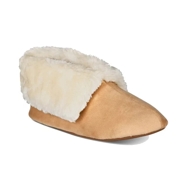 Charter Club Plush Faux-Fur Booties Slippers, Size S/5/6 by Vanessa Jane