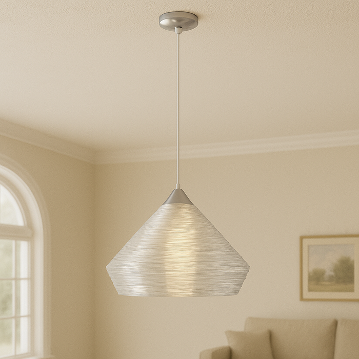 Trans Globe PND-960 One Light Pendant, Polished Chrome Finish by Vanessa Jane
