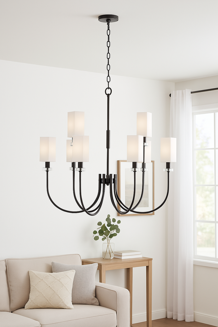 World Imports Monroe 9-Light Bronze Chandelier (WI973797) by Vanessa Jane