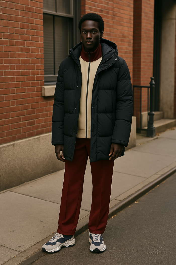Lacoste Mens, Detachable Hood Long Puffer Coat Water Repellent by Vanessa Jane