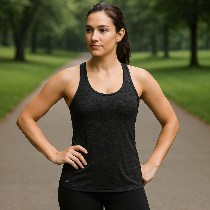 Ideology Womens Racerback Stretch Tank Top by Vanessa Jane