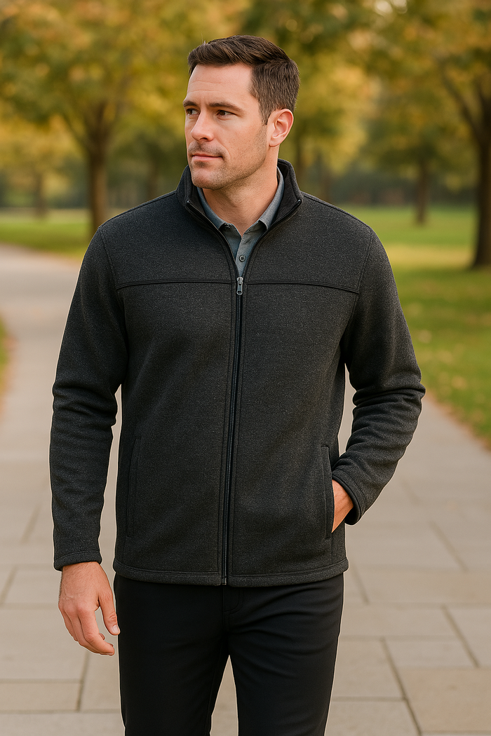 PGA Tour Men’s Royal Fleece Golf Jacket by Vanessa Jane