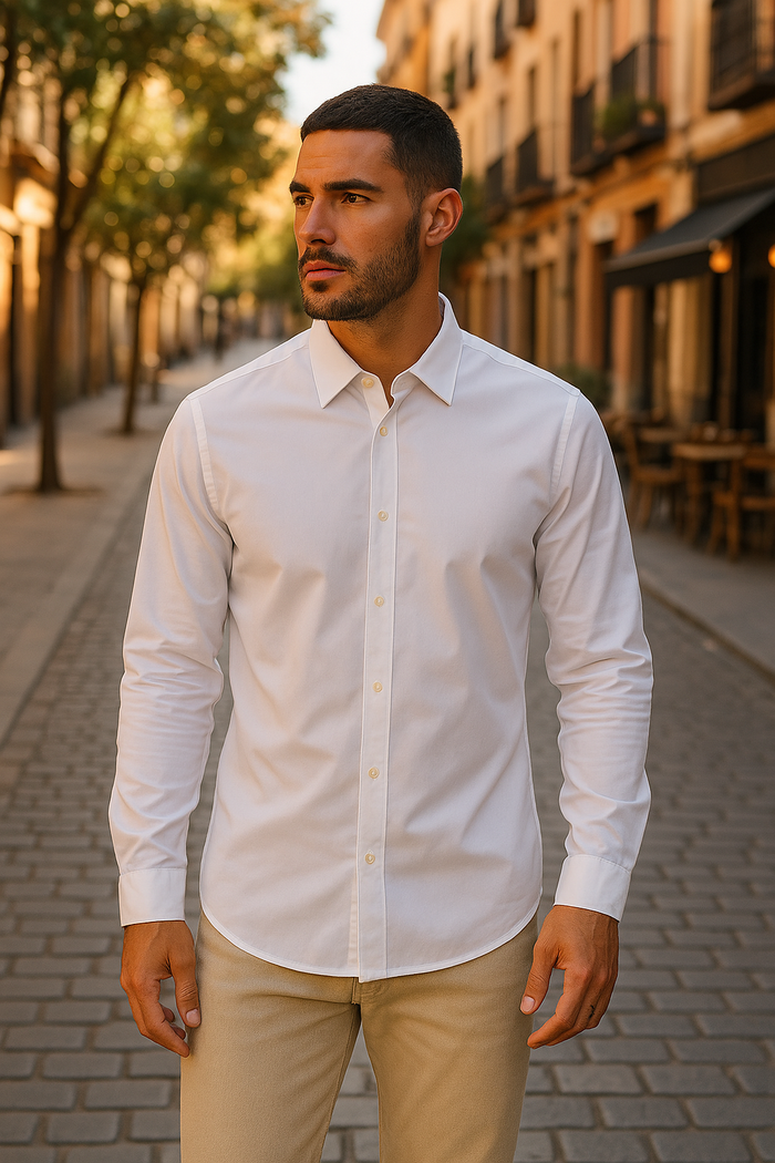 Vince Mens Reverse Placket Sport Button Down Shirt by Vanessa Jane