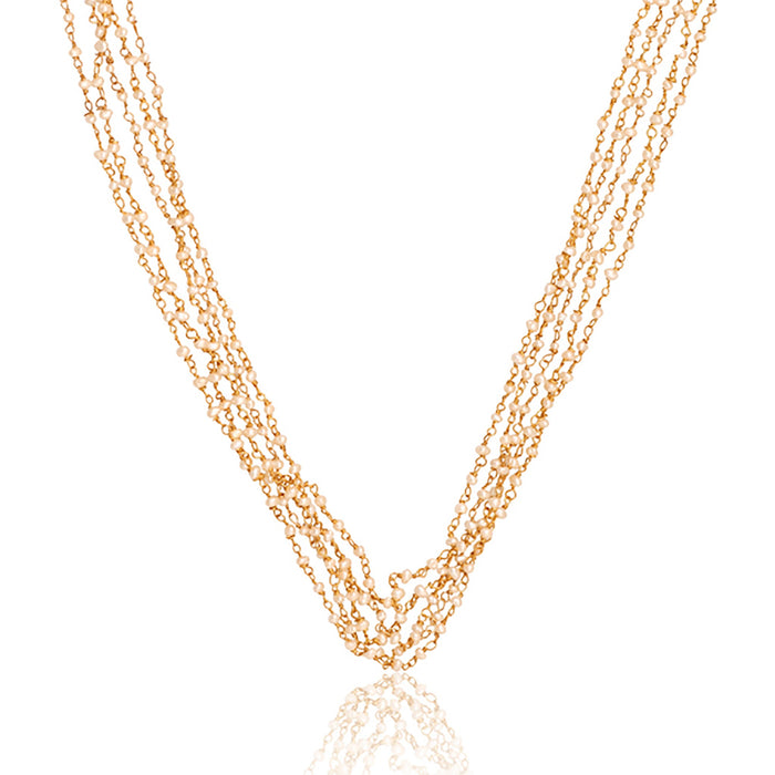 Stay Golden Necklace - Pearl by Christina Greene