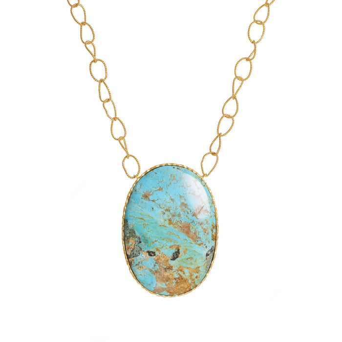 Pendant Necklace - Turquoise by Christina Greene