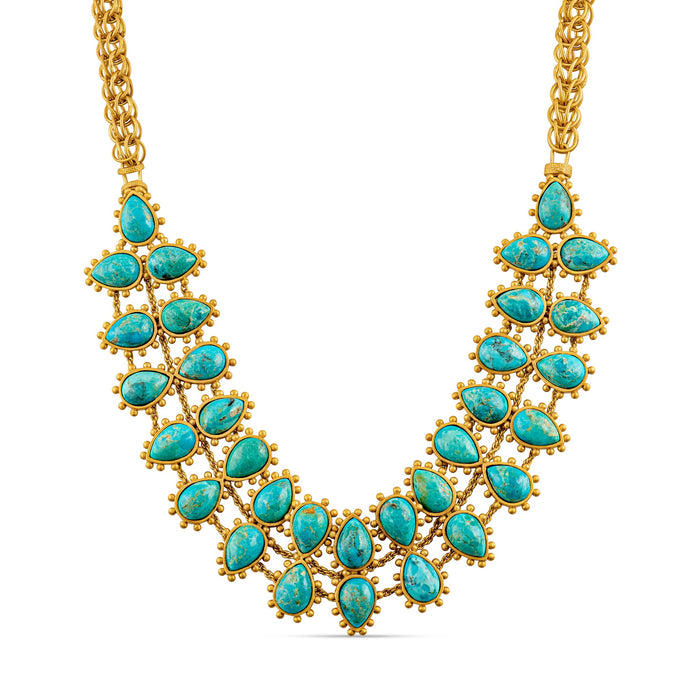 Rio Collar Necklace - Turquoise by Christina Greene