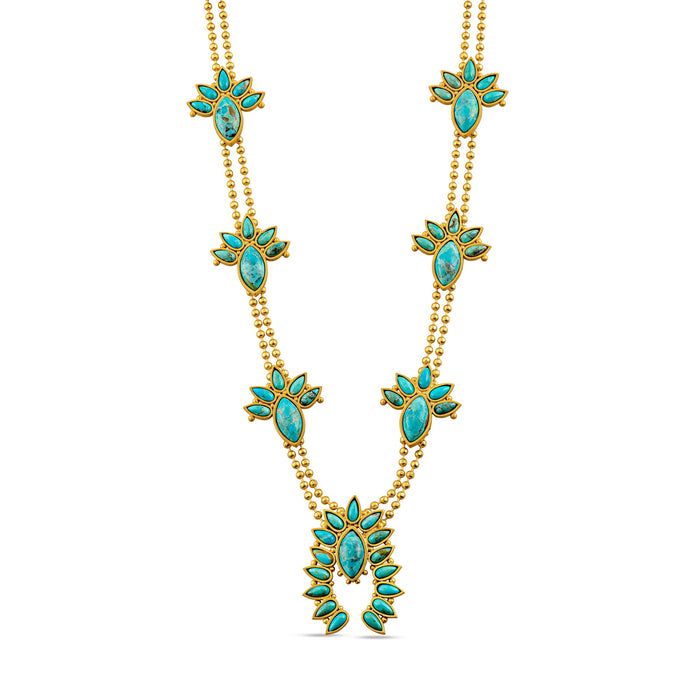 Sweet Squash Blossom Necklace by Christina Greene
