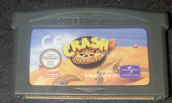Crash Nitro Kart GBA Video Game Boy Advance Nintendo 2003 by VintageVideoGameStore