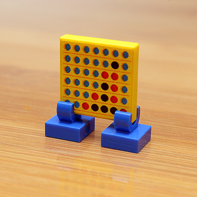 Four in a Row Printed 2x2 Tile with Stand by B3 Customs