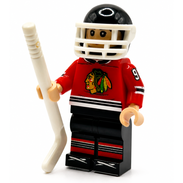 #98 CHI Hockey Player Minifig by B3 Customs