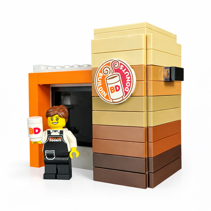 Buildin' Donuts Stand with Minifig by B3 Customs