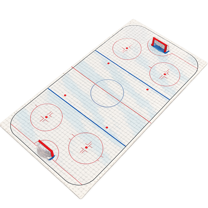 Hockey Rink Baseplate with Goals by B3 Customs