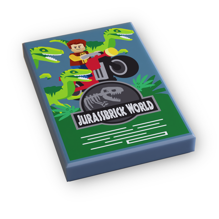 Jurassbrick World Movie Cover (2x3 Tile) by B3 Customs