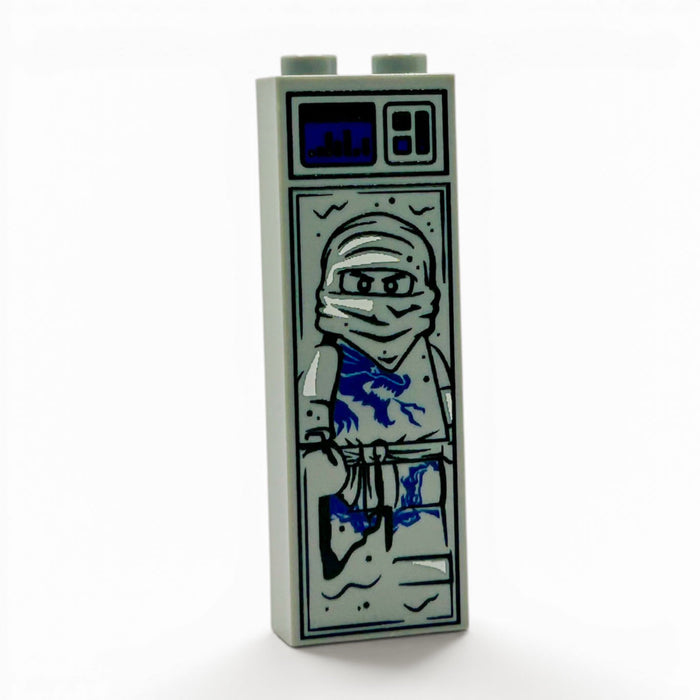 Blue Ninja in Carbonite (1x2x5 Brick) by B3 Customs