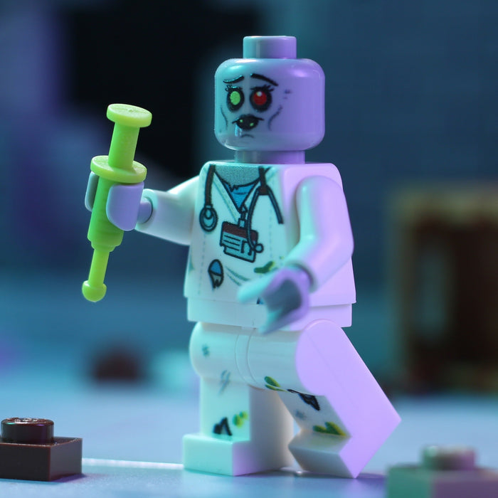 Zombie Nurse - Custom Minifig made using LEGO parts by B3 Customs
