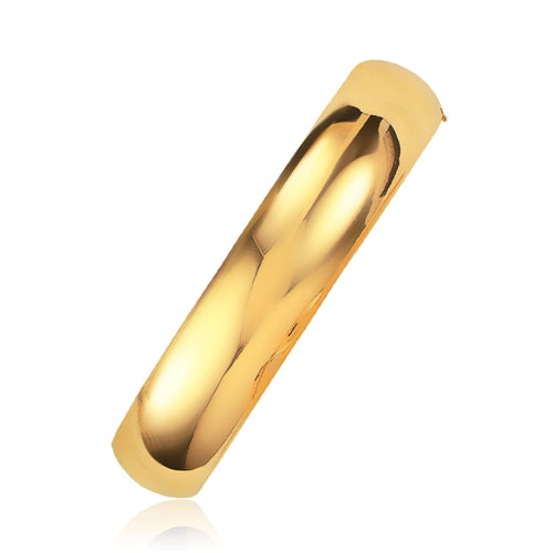 Classic Bangle in 14k Yellow Gold (13.50 mm) by Avera Group