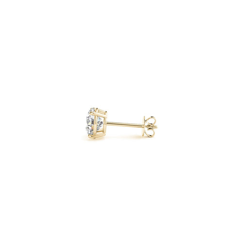 1 cttw Certified IGI Lab Grown Round Diamond Earrings 14k Yellow Gold (G/VS2) by Avera Group