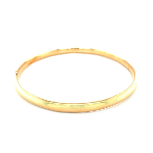 Classic Bangle in 14k Yellow Gold (5.00 mm) by Avera Group
