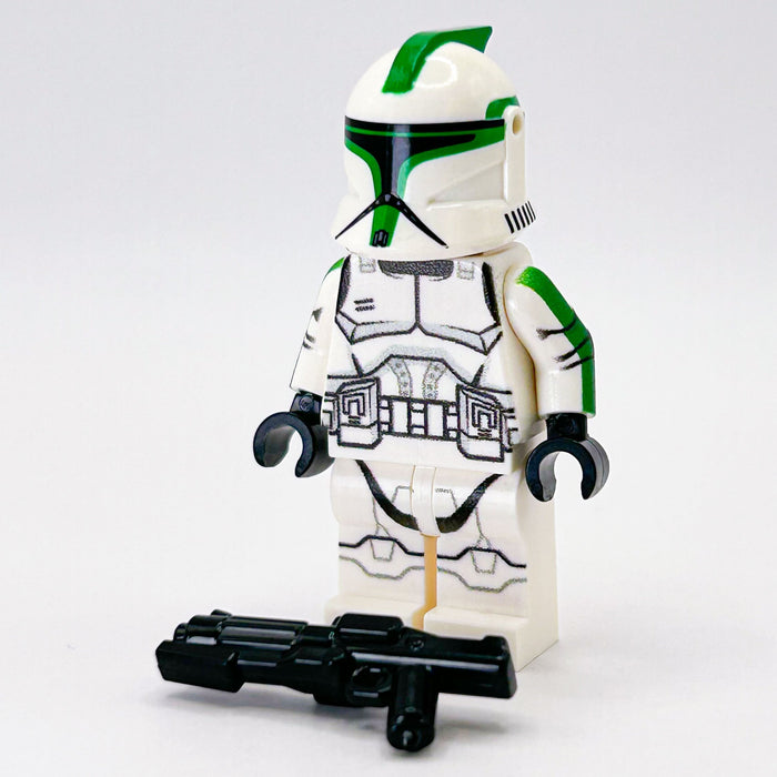 41st Clone Trooper (Green, Phase 1) Minifig - B3 Customs by B3 Customs