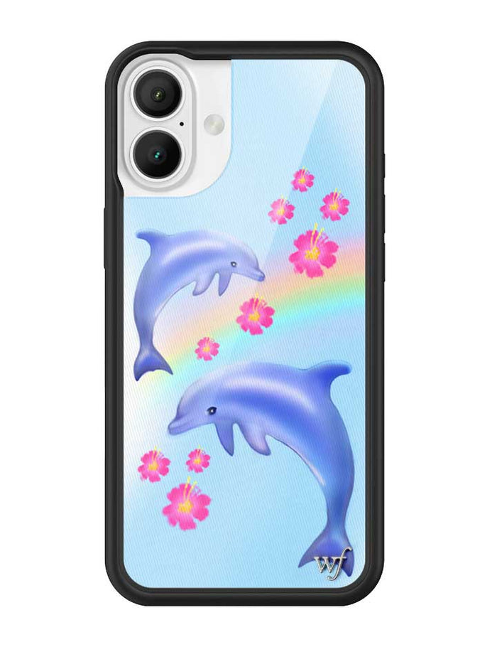 Dolphin Love iPhone Case by Wildflower Cases