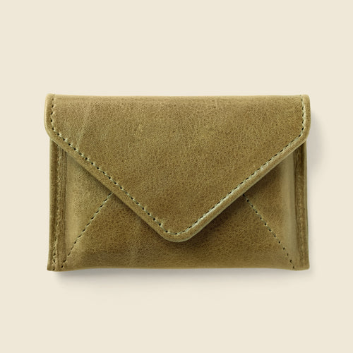 Mini Envelope Wallet With RFID protection - Olive by CASUPO
