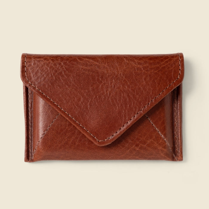 Mini Envelope Wallet with RFID Protection - Chocolate by CASUPO