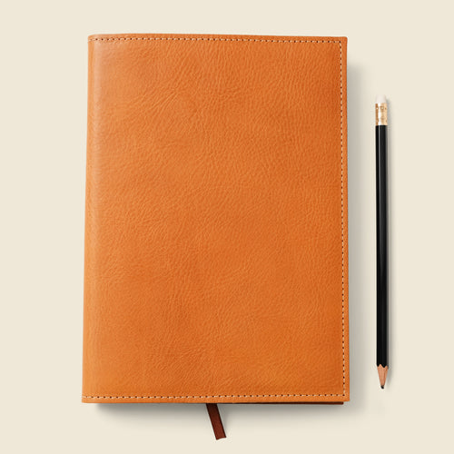 Refillable A5 Leather Notebook Cover – Natural by CASUPO