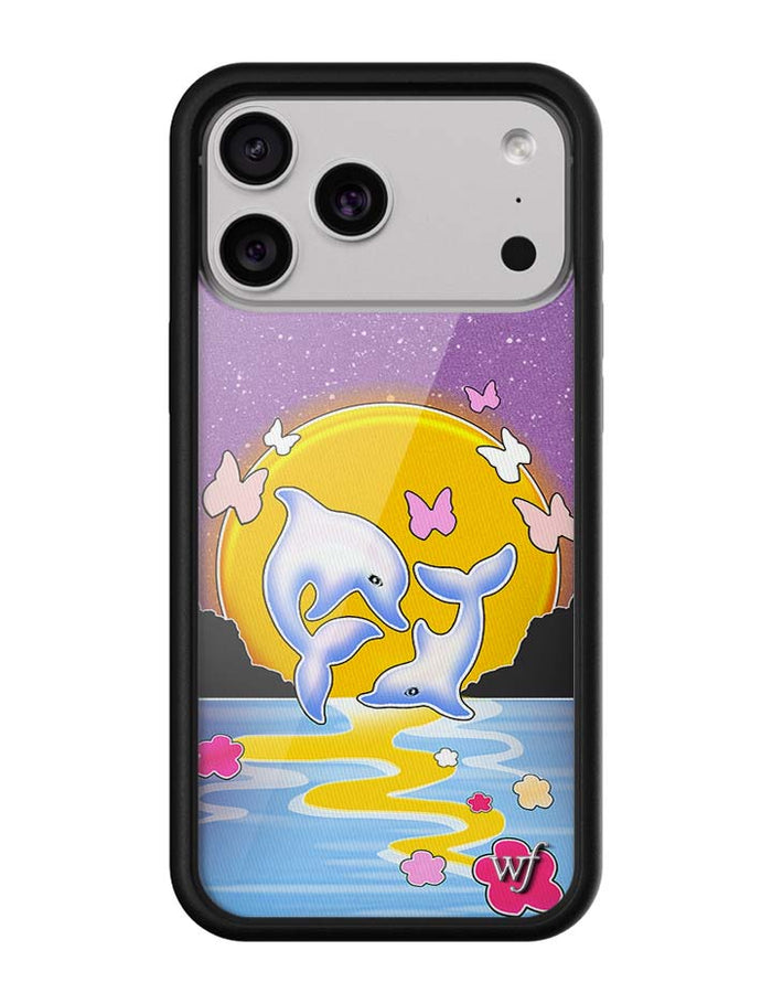 Dolphin Sunset iPhone Case by Wildflower Cases
