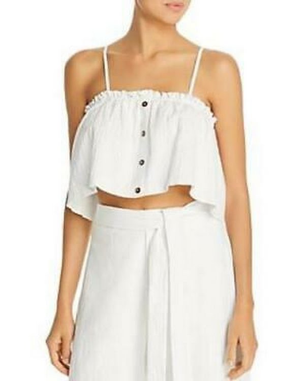 Minkpink Farraday Swing Cropped Cami Cover-up,Size Medium by Vanessa Jane