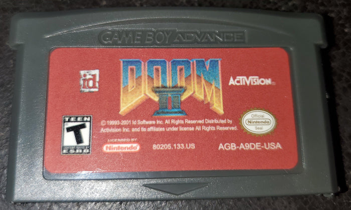Doom 2 Hell on Earth GBA Video Game Cartridge Game Boy Advance 2002 by VintageVideoGameStore