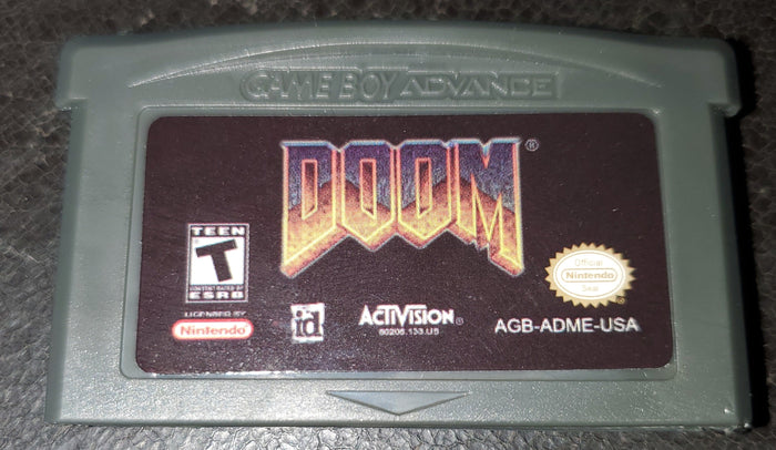 Doom 1 GBA Video Game Cartridge Nintendo Game Boy Advance 2001 by VintageVideoGameStore