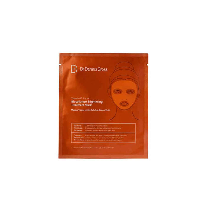 Dr. Dennis Gross Vitamin C Lactic Biocellulose Brightening Treatment 4 PK by Nava Beauty