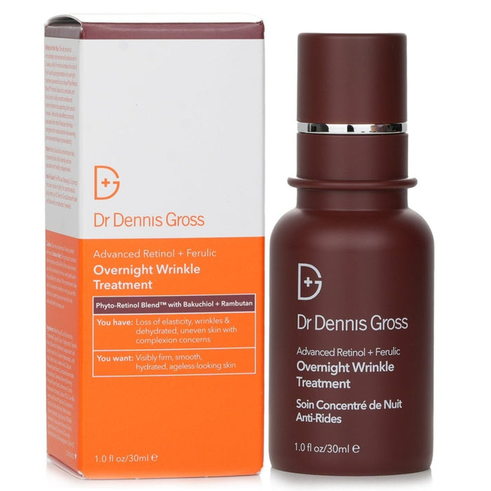 Dr. Dennis Gross Advanced Retinol + Ferulic Overnight Wrinkle Treatment 1 oz by Nava Beauty