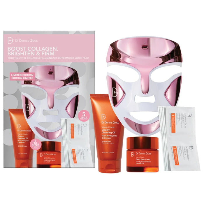 Dr. Dennis Gross Skincare Boost Collagen, Brighten and Firm FaceWare LED Gift Set by Nava Beauty