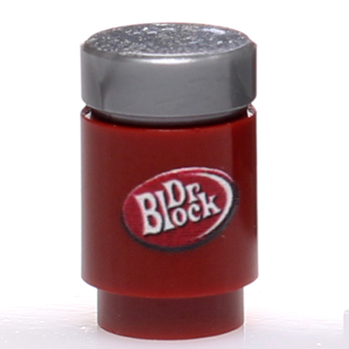 Dr. Block Soda Can made using LEGO parts by B3 Customs
