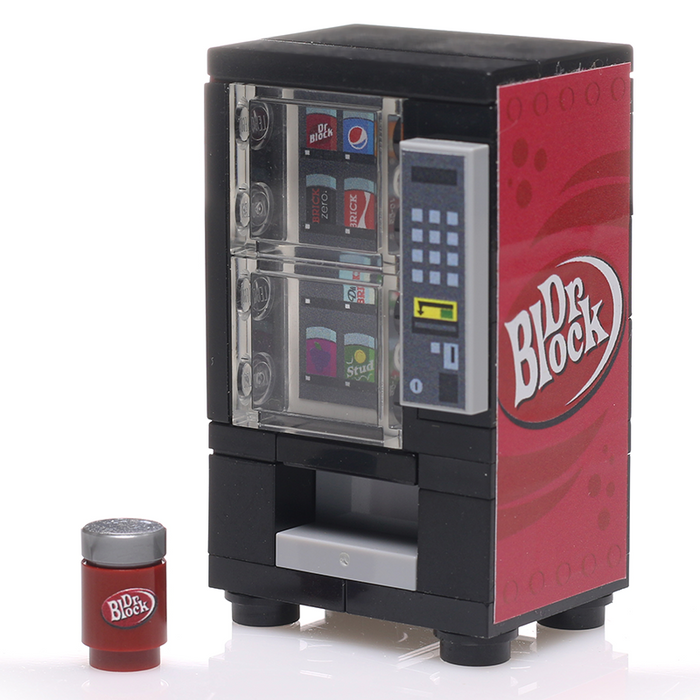 Dr. Block Soda Vending Machine made using LEGO parts by B3 Customs