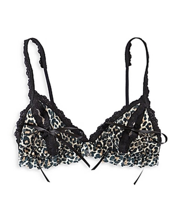 Hanky Panky After Midnight Classic Leopard Print Peekaboo Bralette, Medium by Vanessa Jane