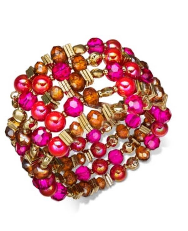 Style and Co Beaded Coil Bracelet by Vanessa Jane