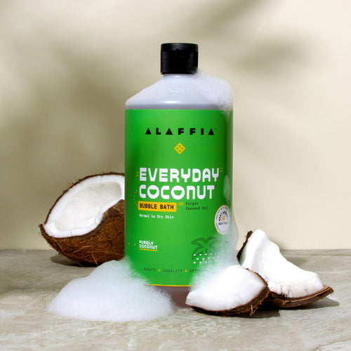 Alaffia EveryDay Coconut Bubble Bath, Purely Coconut 32oz by Alaffia