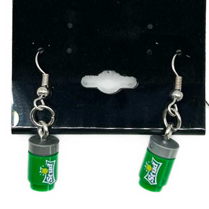 Stud Lemon/Lima Soda Earrings made from LEGO Bricks - B3 Customs by B3 Customs