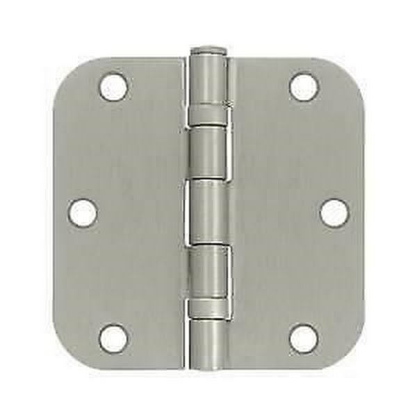 Deltana S35R5BB15 Radius Ball Bearing Hinge, Satin Nickel - Steel Pack of 2 by Vanessa Jane